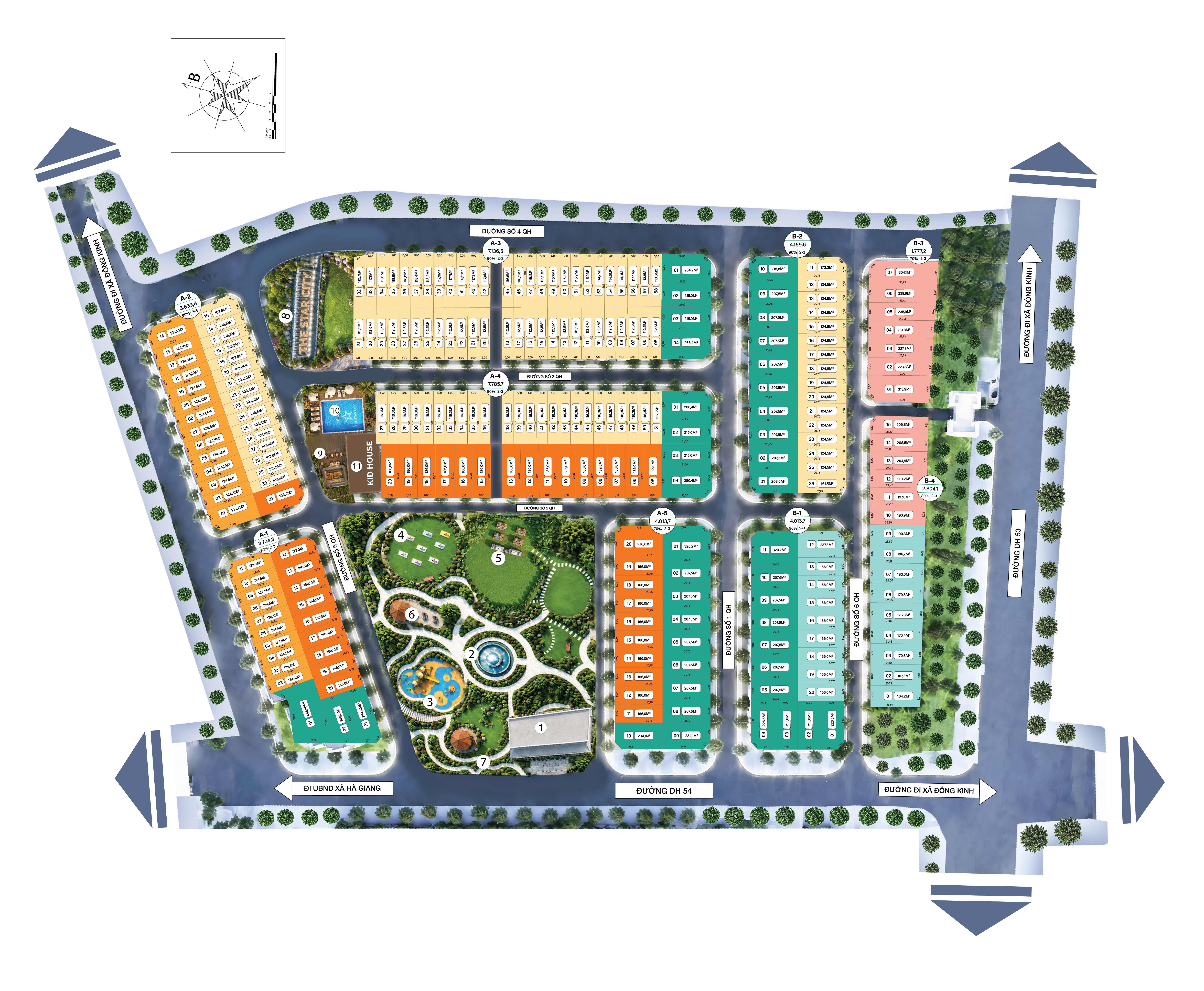 Tổng mặt bằng dự án The Star City